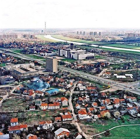 Pogled na Vrbik i okolicu 1980-ih godina